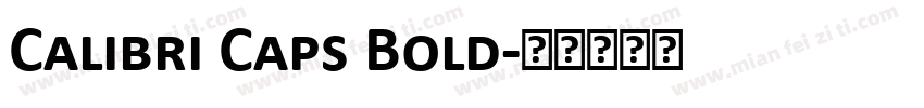 Calibri Caps Bold字体转换